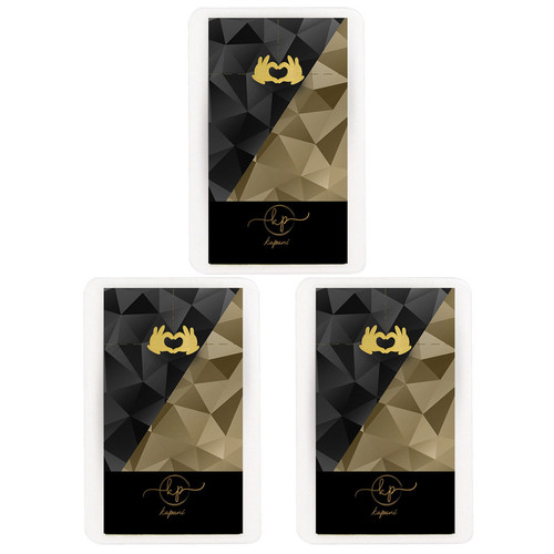 طلا گرمی 18 عیار قیراط98 مدل دست کد kc015-p3 بسته 3 عددی