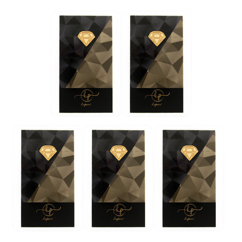 طلا گرمی 18 عیار قیراط98 مدل الماس کد kc002-p5 بسته 5 عددی