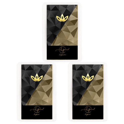 طلا گرمی 18 عیار قیراط98 مدل گل کد kc008-p3 بسته 3 عددی