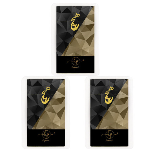 طلا گرمی 18 عیار قیراط98 مدل هیچ کد kc014-p3 بسته 3 عددی