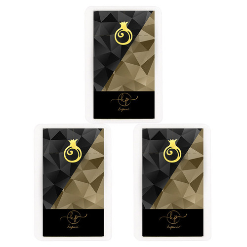 طلا گرمی 18 عیار قیراط98 مدل انار شب یلدا کد kc009-p3 بسته 3 عددی