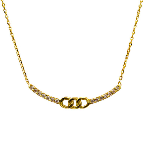 گردنبند طلا 18 عیار زنانه قیراط98 کد KN002