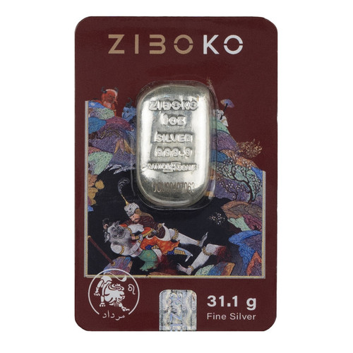 شمش نقره 1 اونسی زیبوکو مرداد